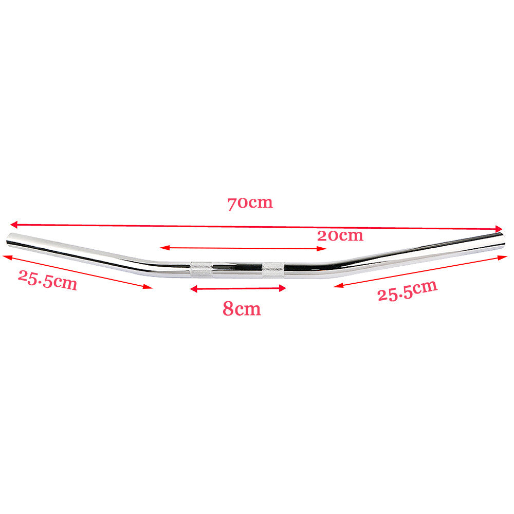 Motorcycle 7/8' 22mm Zero Drag Bars Handlebars Chrome for Honda Hardly for Suzuki