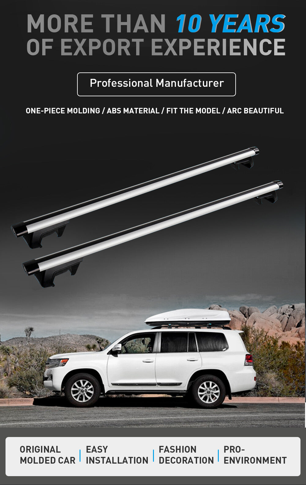 Universal Roof Rack Cross Bar with Lock For Car