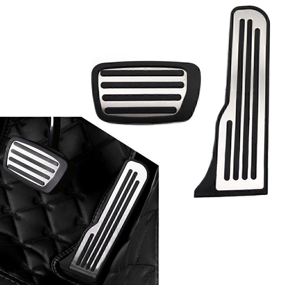 2 x Car Foot Gas Brake Pedals Cover Kit Fit for Chevrolet Camaro 2016+ Auto