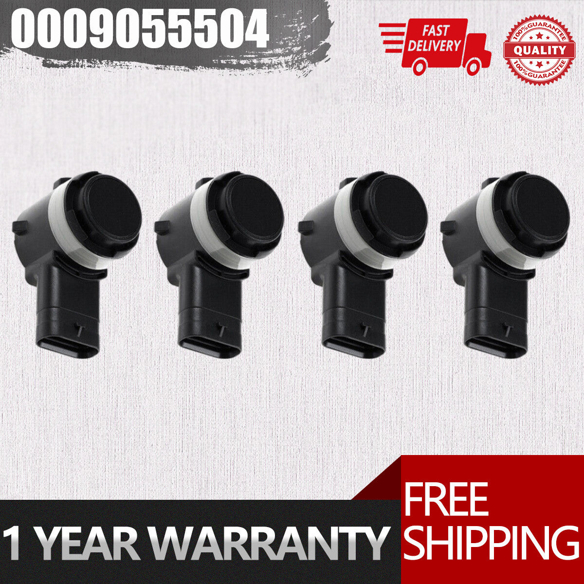 4PCS PDC Parking Sensor 0009055504 for MERCEDES-BENZ E250 E300 E350 E400 E550