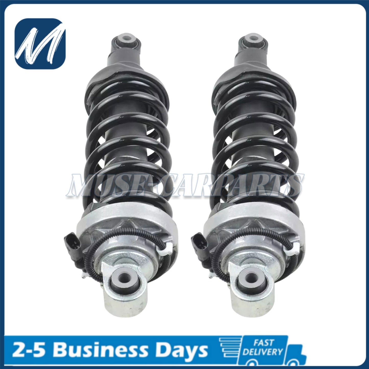 Two front shock absorbers for 2007-2014 Silverado for Cadillac for GMC models.
