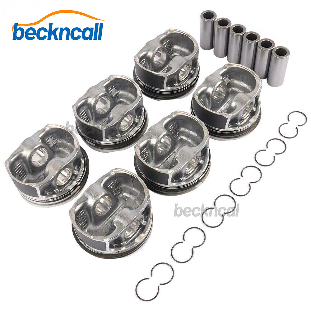 6X Pistons Rings ¦µ84mm Set N55B30 N55B30A for BMW X3 X4 X5 X6 F10 F20 F21 F30 US