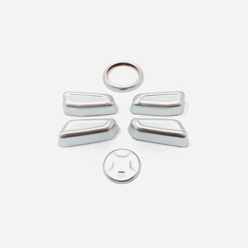 6P for Kia Carnival 2022-2023 Matte Silver for Seat Adjust Handle Button Cover Trims