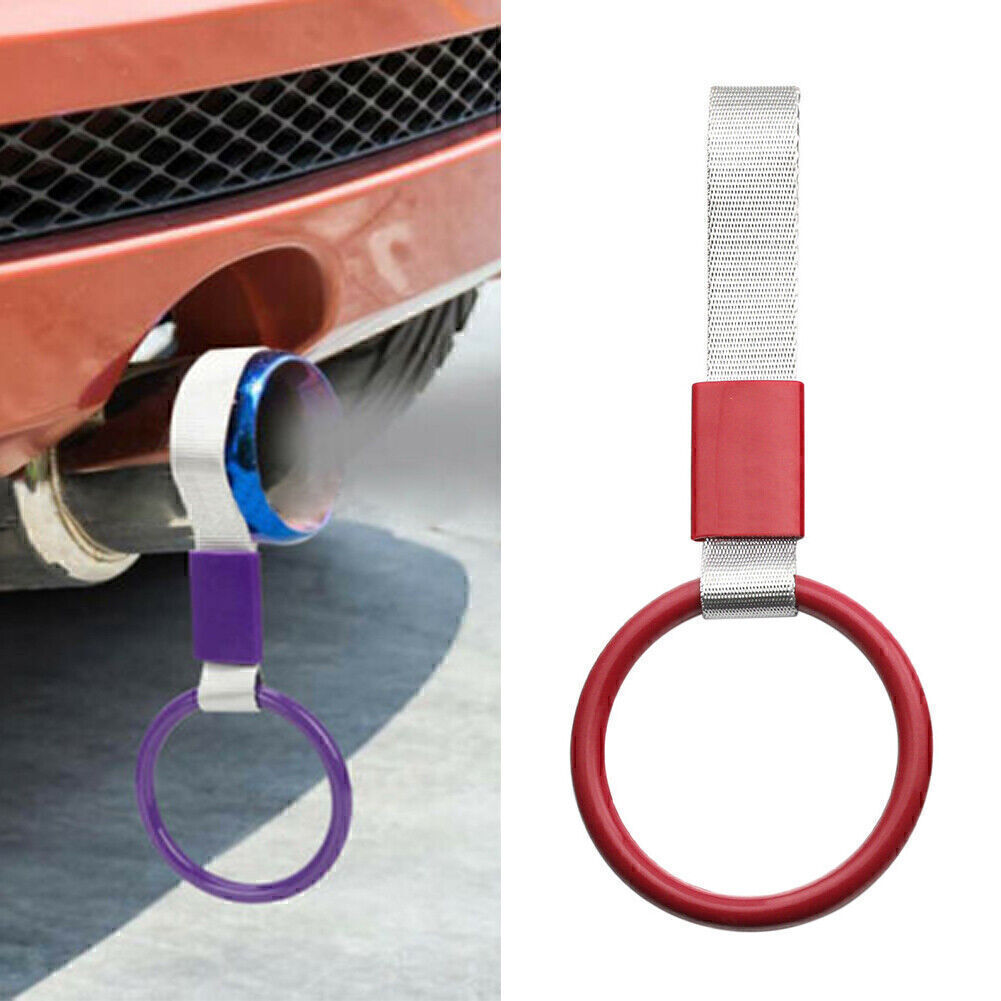 PVC ROUND RED JDM TSURIKAWA RING SUBWAY TRAIN BUS HANDLE STRAP CHARM DRIFT