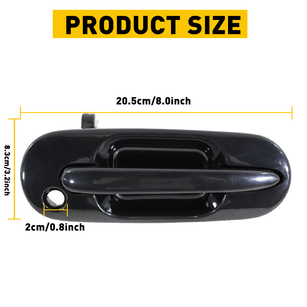 The front left and right exterior door handles are compatible with 1997-2001 for Honda CR-V 2x models.