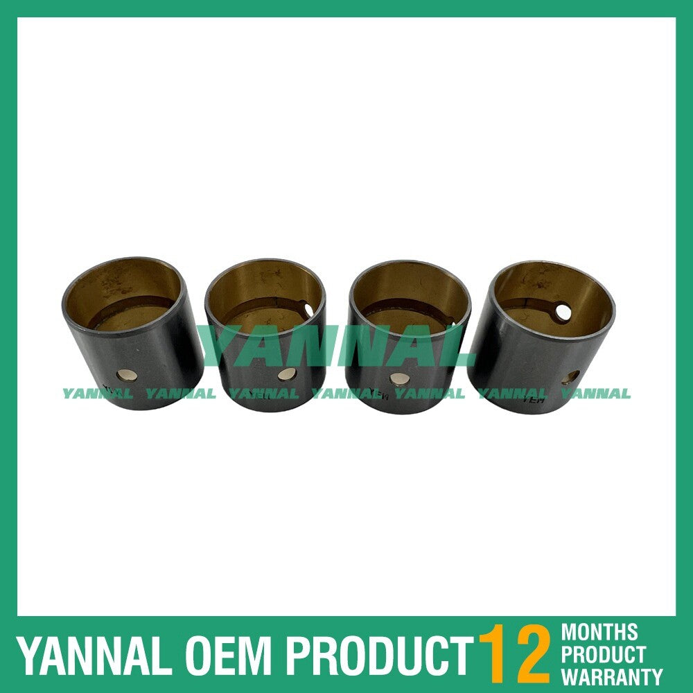Four new 4FB1 connecting rod bushings, 25 mm, for Isuzu Iseki TL3700 tractors.