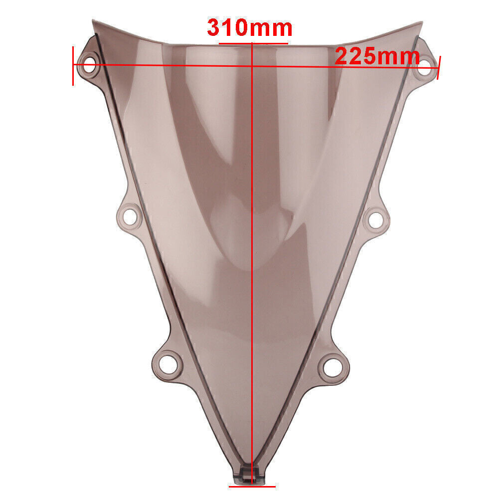 Motorcycle Windshield Windscreen Double Bubble Fit for Honda CBR 300R 2014-19 Silver