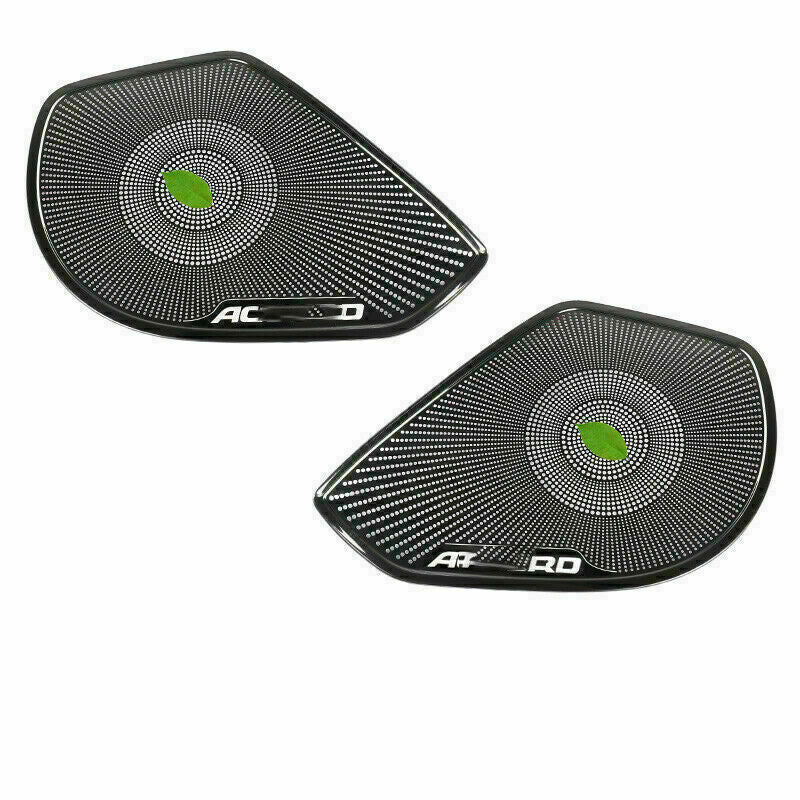 for Honda Accord 2018-2022 Black Steel Inner Door Speaker Frame Cover Trim 2pcs