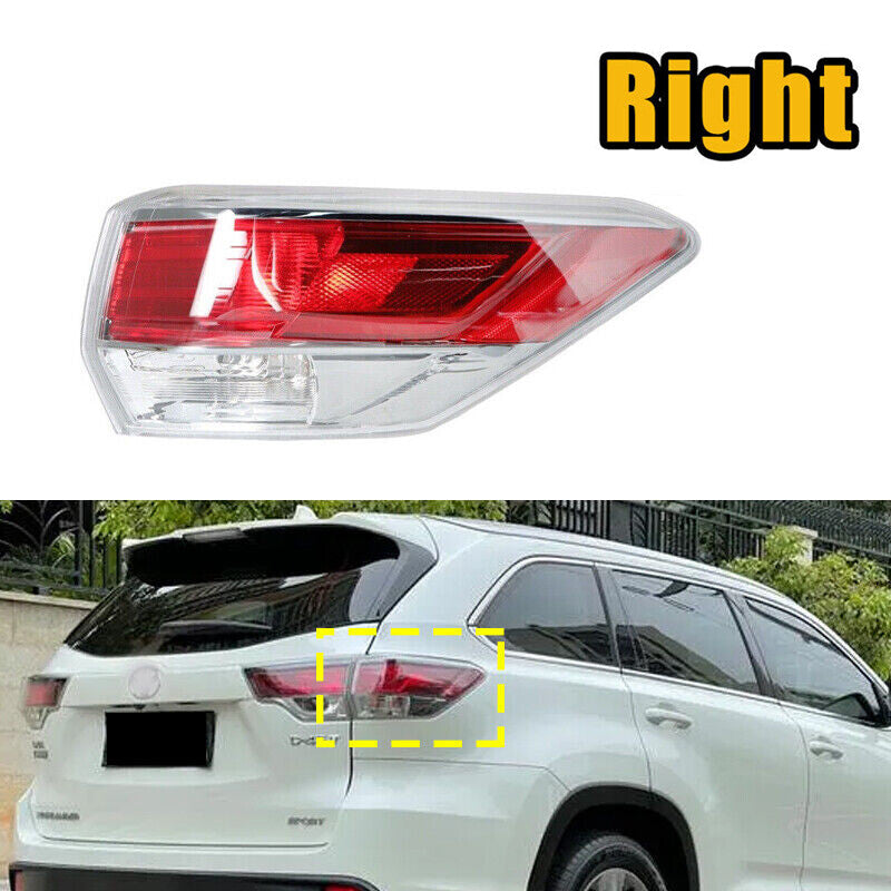 For 2014-2016 for Toyota Highlander Outer Right passenger Side Tail Light Brake Lamp