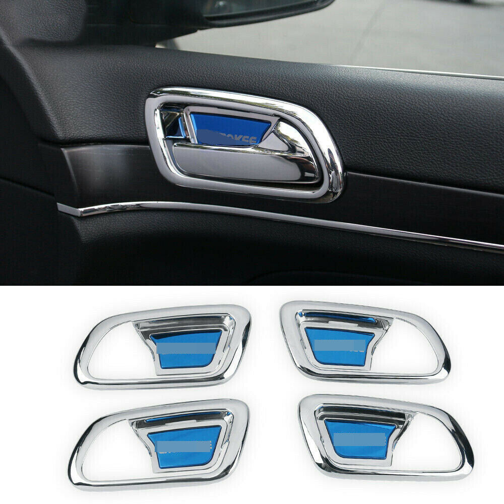 for Jeep Grand Cherokee 2014-2020 Chrome Inner Side Door Bowl Handle Cover Trim
