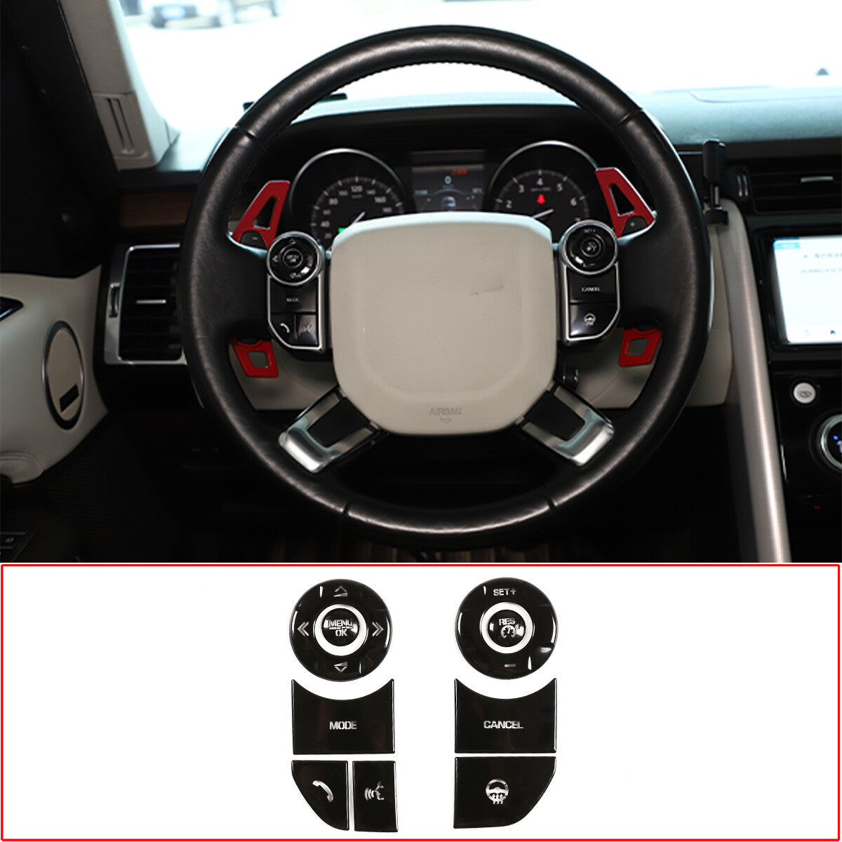 ABS glossy black taillight trim frame for Ford Maverick 2022 - 2024