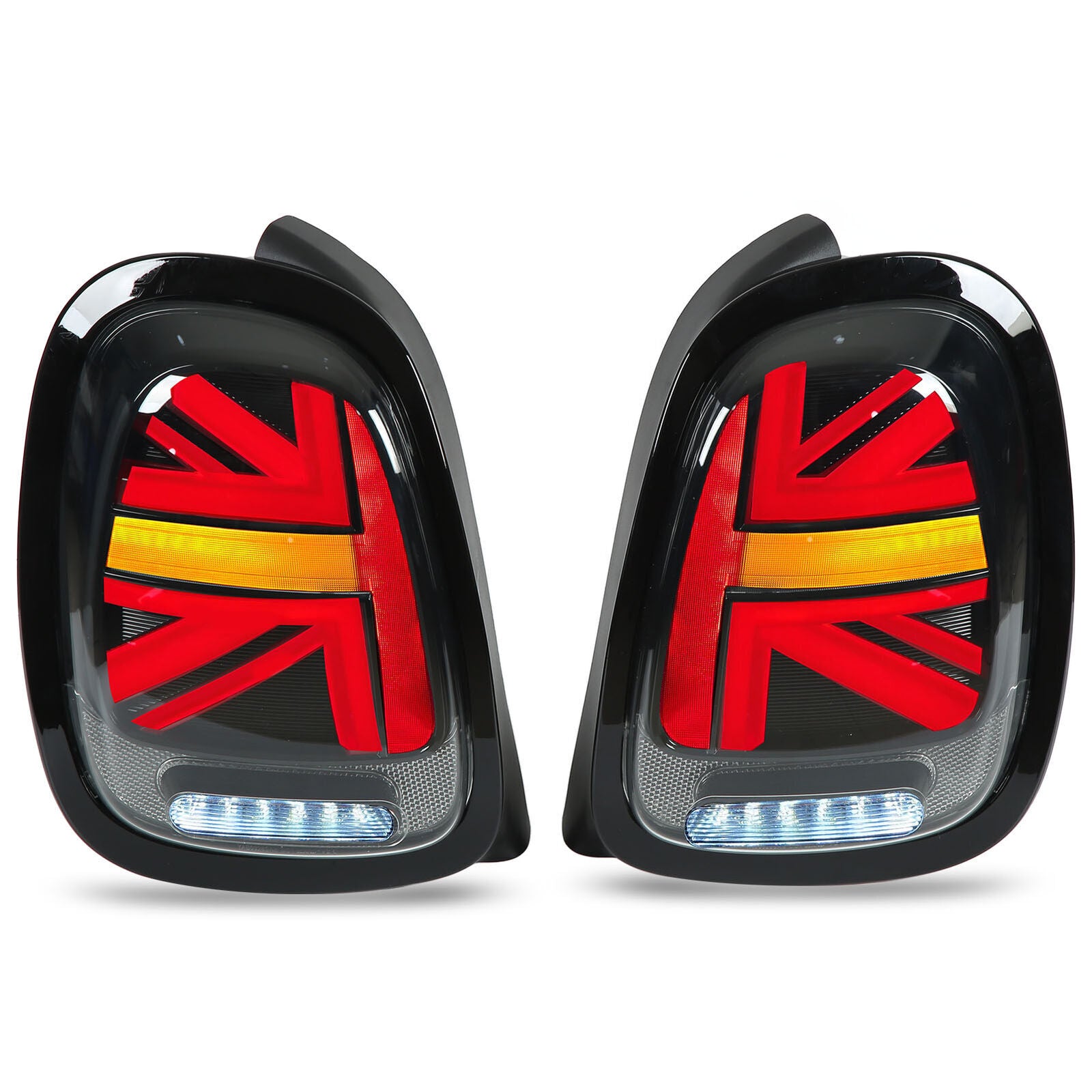Two-pack of smoked LED taillights suitable for BMW for MINI Cooper F55 F56 F57 (2014-2019)