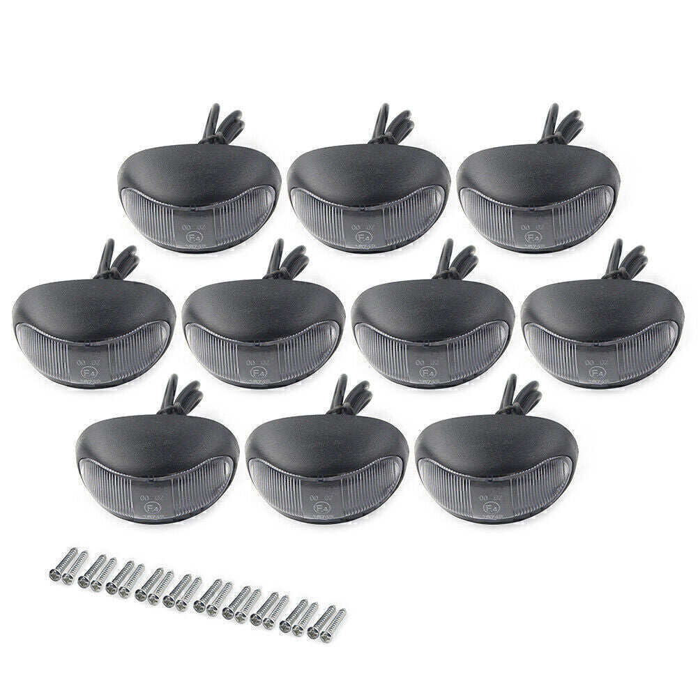 10 pcs LED Side Marker Trailer Lights For Truck Trailer RV Boat