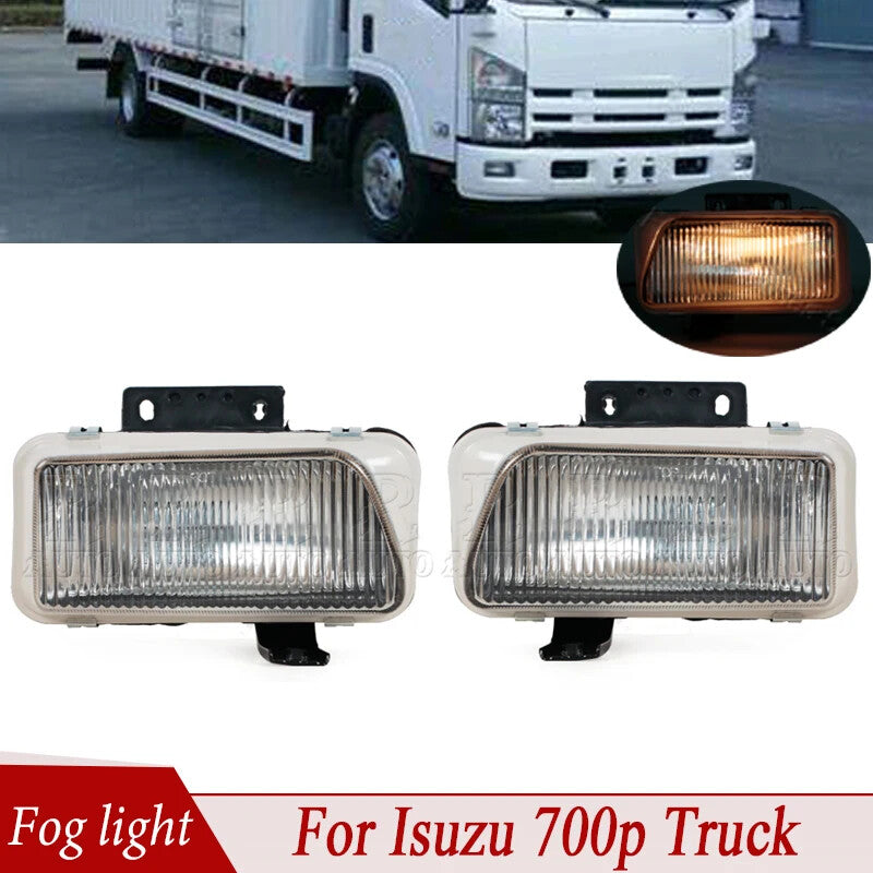 A pair of fog light assemblies for Isuzu 700p trucks. Fog lights 8-97378908-1 8-97378909-1