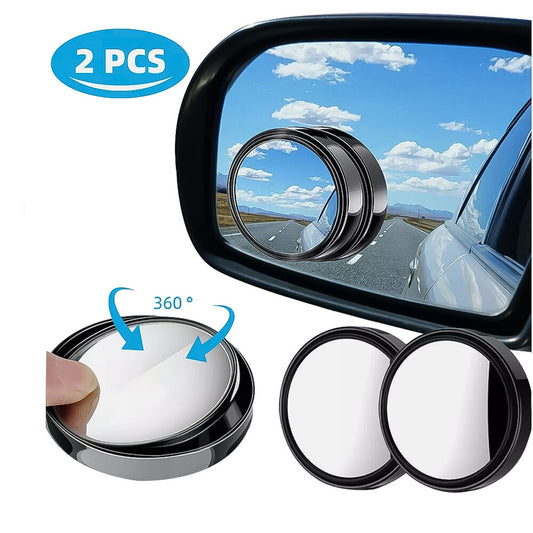 2PCS Side Rear View Mirror for Car Blind Spot Mirrors Round HD Glass Convex 360¡ã