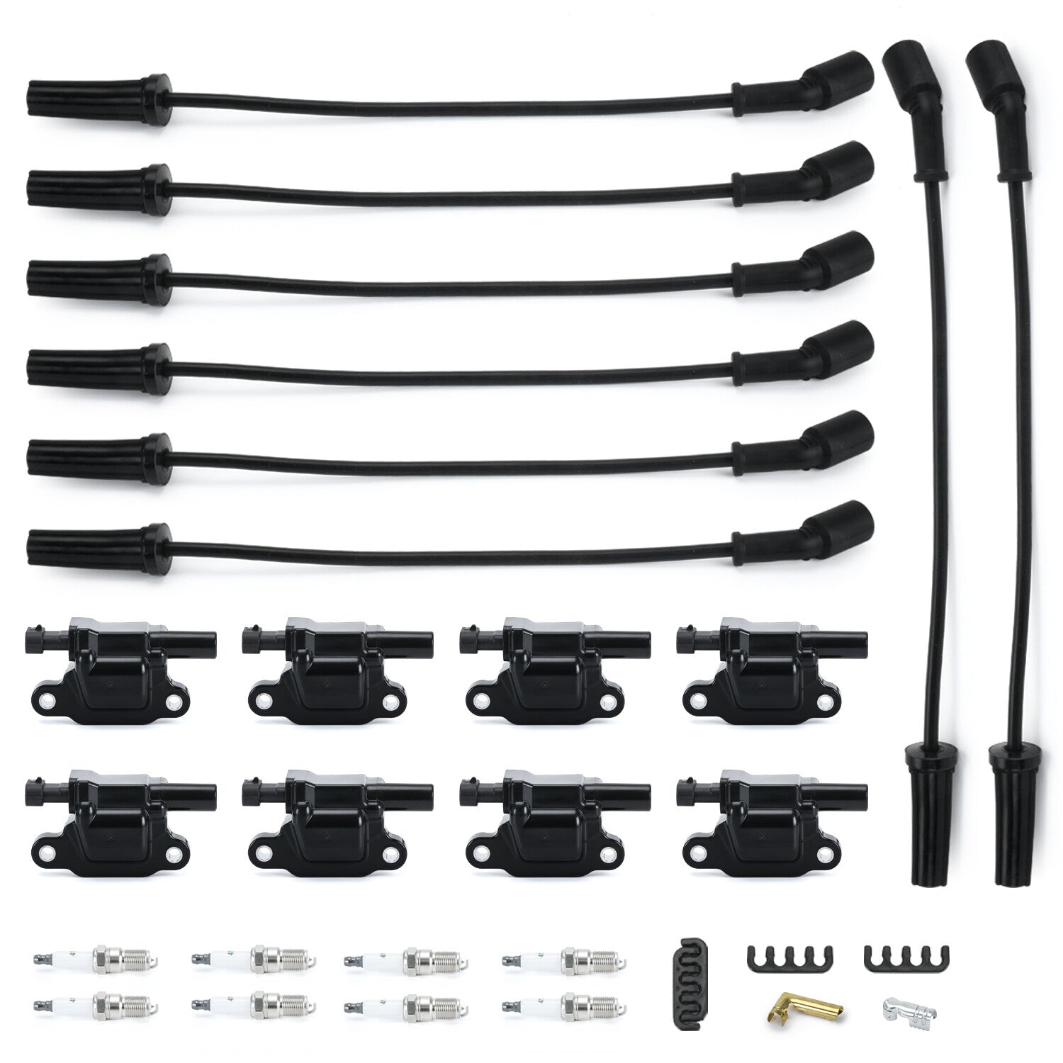 Spark Plugs And Wire And Coil Packs Ignition Coil Set For GM 4.8 5.3 6.0 6.2 7.0