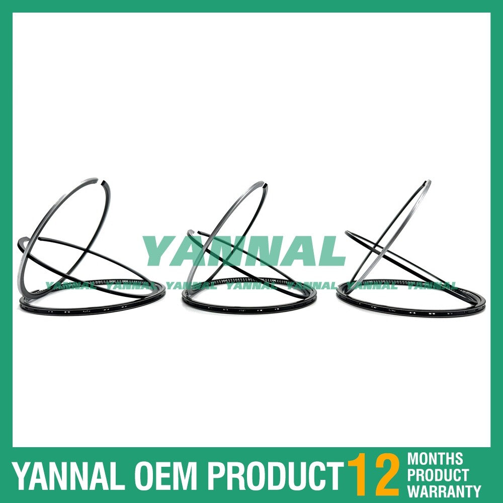 new 3x 1J050-21050 piston rings (STD) for Kubota D1105 engines.