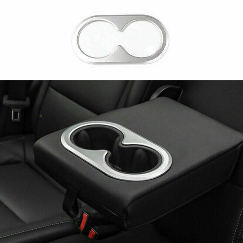 Silver Rear Water Cup Holder Panel Cover Trim for Chevrolet Equinox 2017-2021