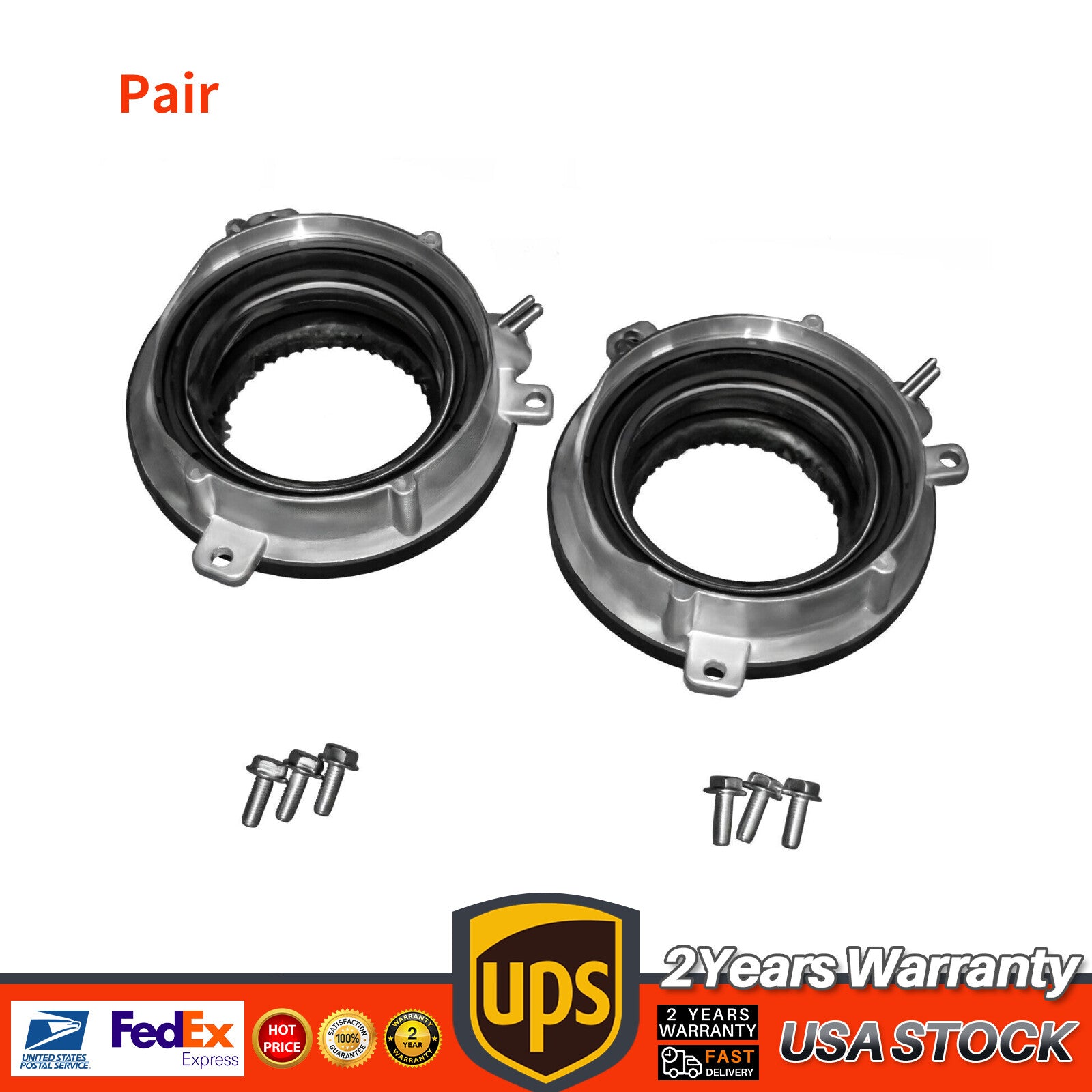 Pair 4 Wheel Drive Auto Hub Lock Actuator for Ford F-150 2015-2020 HL1Z-3C247-A
