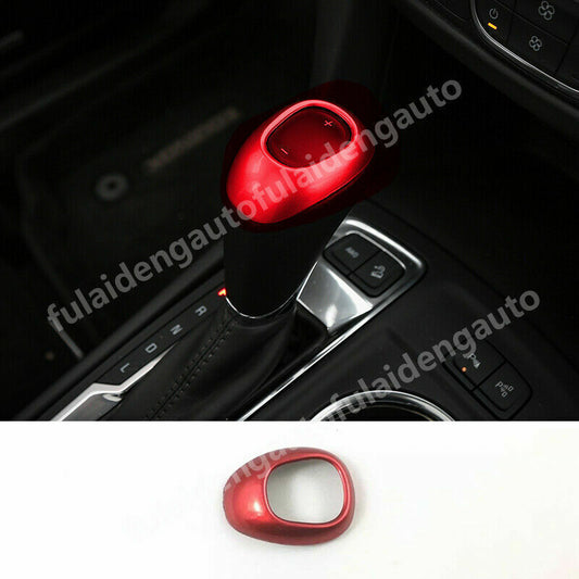 for Chevrolet Equinox 2018-2021 Red ABS Car Interior Gear Shift Knob Cover Trim