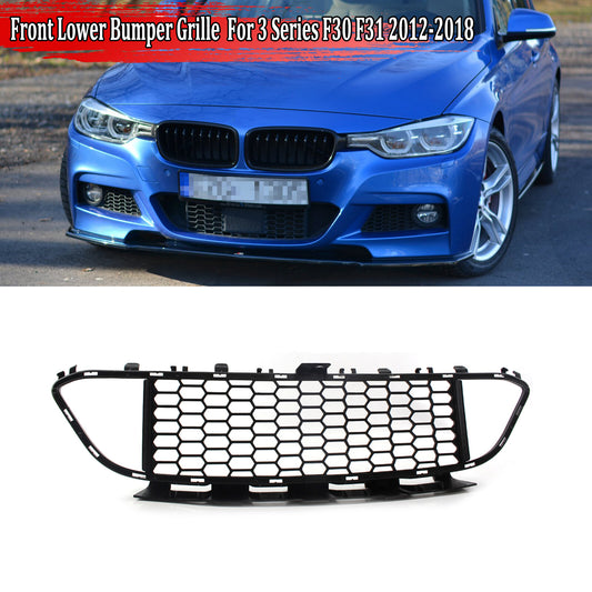 Black front lower grille center grille for BMW F30, F31, F35 M Sport (2012-18)