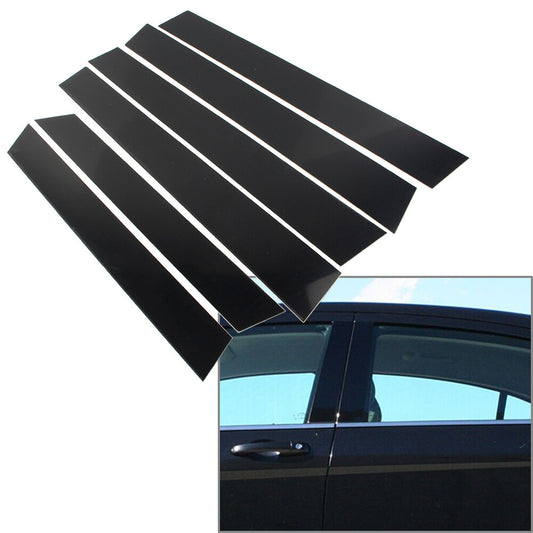 Door Trim Cover Kit Black Pillar Posts For 2007-2011 2008 2009 2010 for Honda CRV