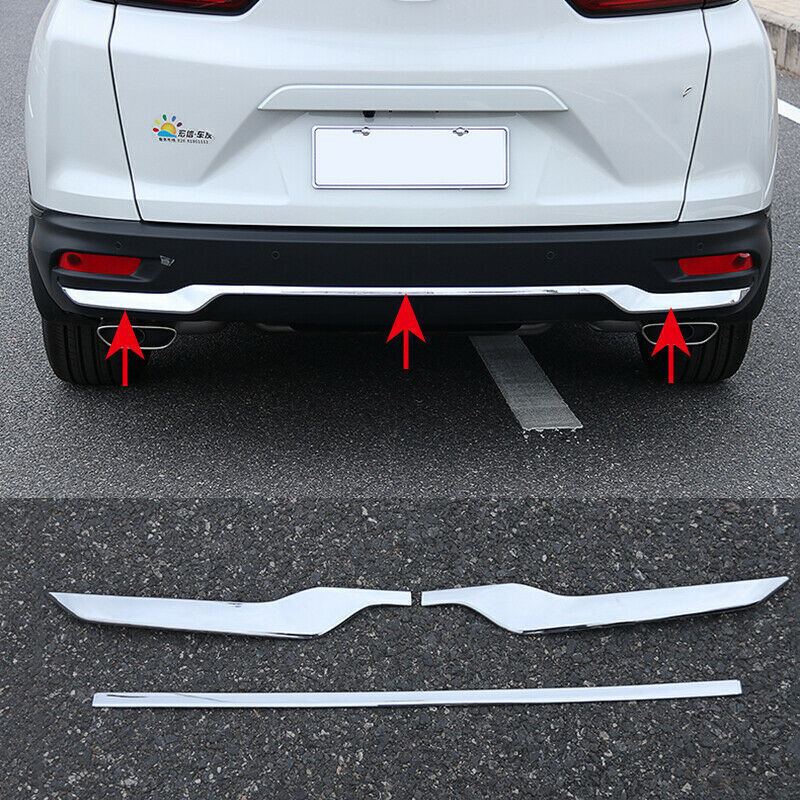 for Honda CR-V/CRV 2020-2022 Rear Bumper Reflector Cover Protector Trim Chrome3