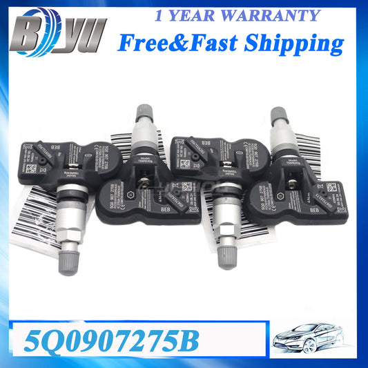 TPMS 5Q0907275B 433Mhz 4x Tire Pressure Sensor for AUDI for SKODA for PORSCHE for VOLKSWAGEN