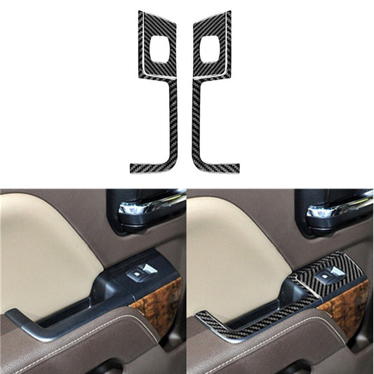 Carbon Fiber Rear Door Window Control For Silverado for GMC for SIERRA 2014-2018 Type B
