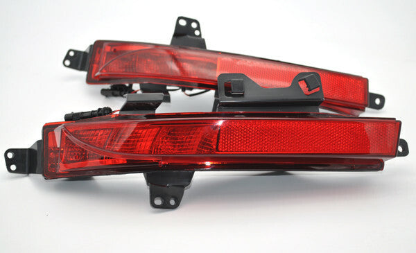 2x Red REAR BUMPER Fog Reflector light for Land Rover Discovery Sport L550 14-17
