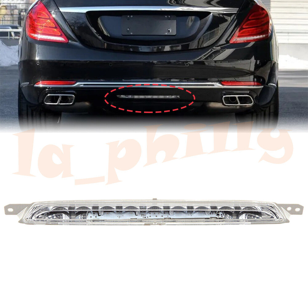 for Mercedes for Benz S Class W222 S500 2014-17 Tail Rear Diffuser Bumper Fog Light
