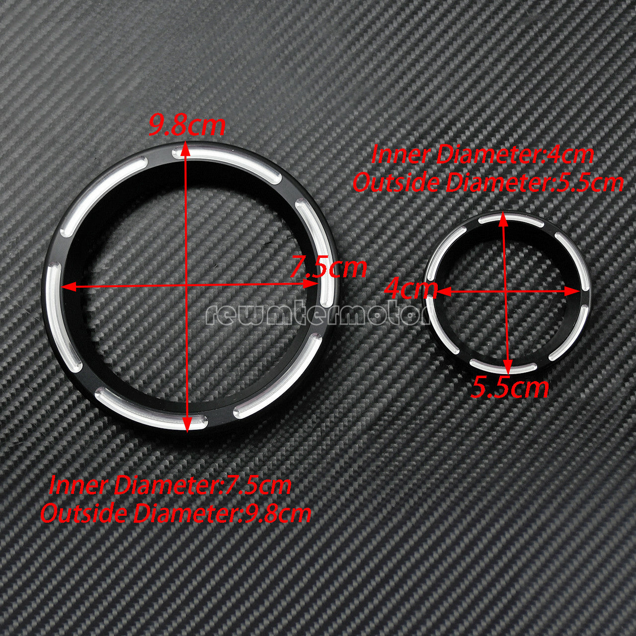 6pcs Speedometer Gauge Burst Bezel Fit for Harley Electra Street Glide 1996-2013
