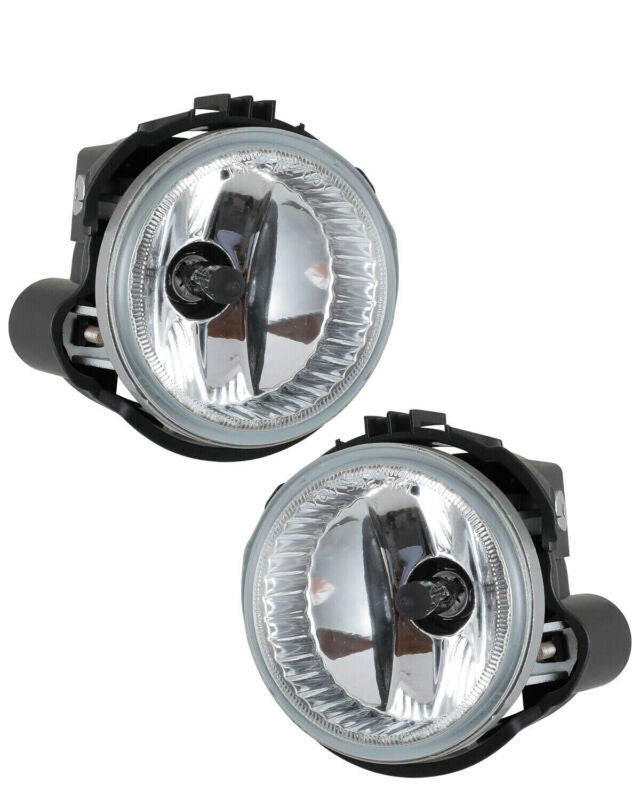 1. Front transparent fog lights and fog light covers trimmed for Subaru Forester 2008-2012.