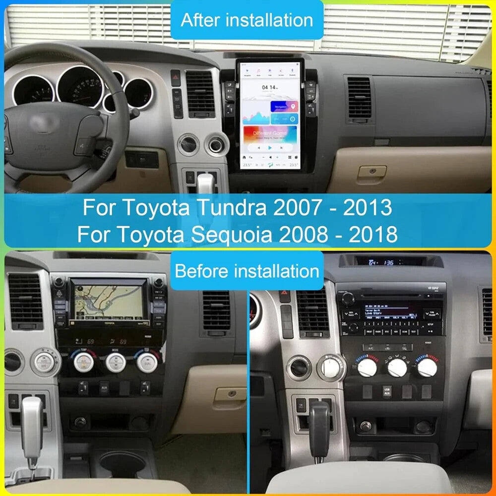 13.6 for Toyota Tundra 2007~2013 Sequoia for Tesla Car Stereo GPS BT Carplay Radio