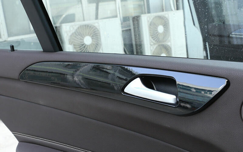 Fit for Benz 2016-19 GLE GLS ABS Gloss Black Interior Door Panel Cover Trim 4pcs