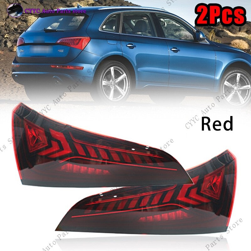 Animation Sequential Rear Turn Signal Lamps LED Taillights for Audi Q5 2008-2018