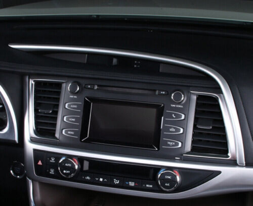 2014-2019 Dash Navigation Upper Strip for Toyota Highlander Trim Matte Silver