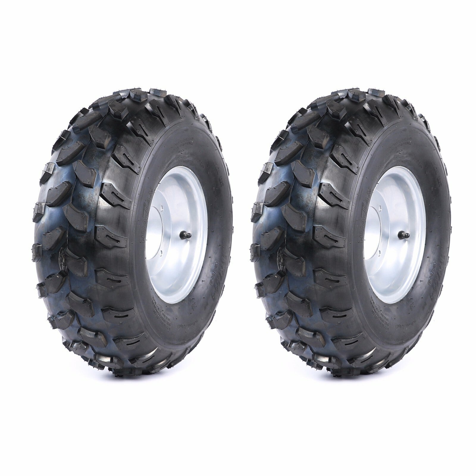 2pcs 8 Wheels 19x7-8 19x7.00-8 Tyre and Rim + Stub Axle Spindle Hubs Lawn Mower