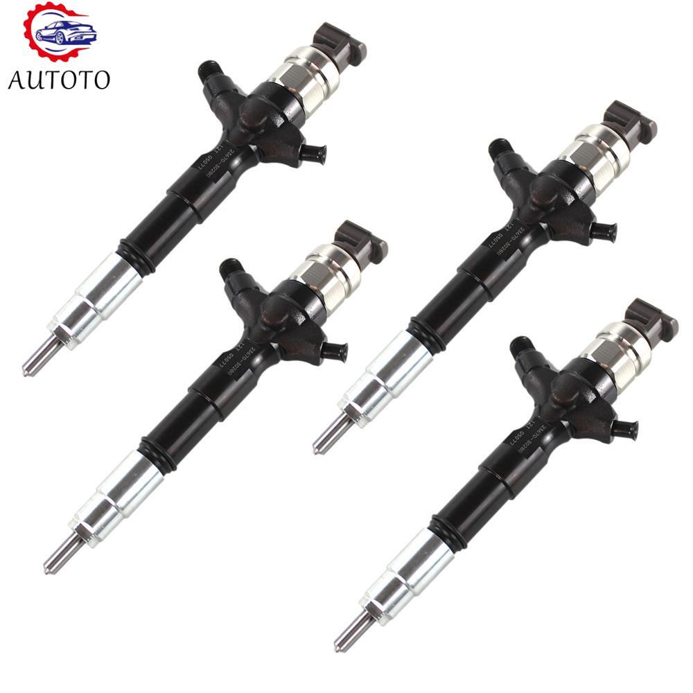 4x Fuel Injectors 095000-7780 23670-30280 for Toyota Hilux Prado 1KD-FTV 3.0L
