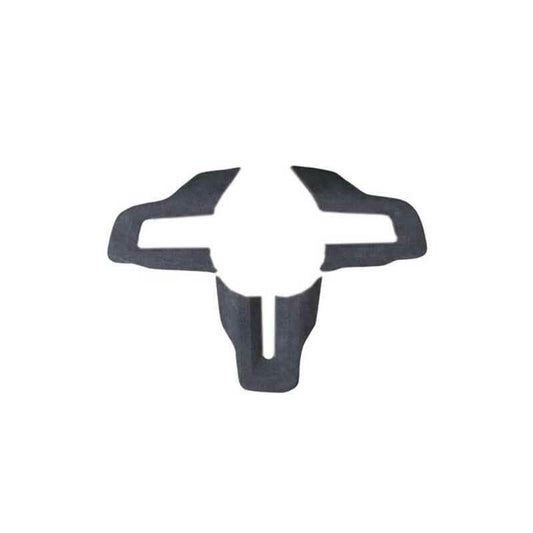 for Ford for Mustang 2015-2022 Dark Gray Suede Steering Wheel Panel Cover Trim 3PCS