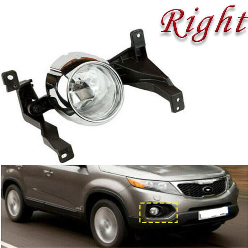 The right front bumper fog light is applicable to 2009-2012 for Kia Sorento 2.2T 2.4L models.