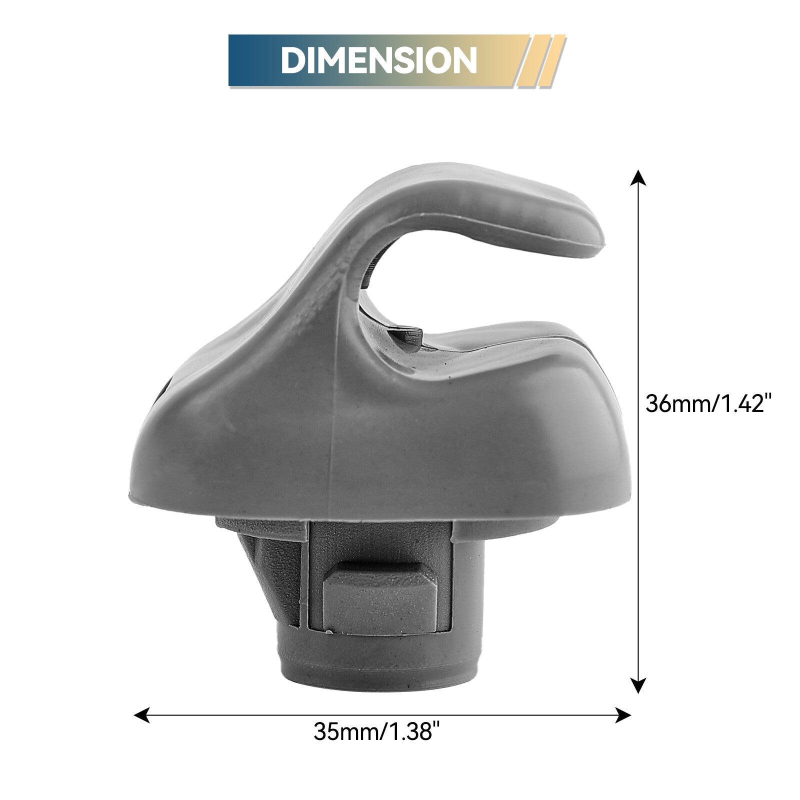 2pcs Gray Car Sun Visor Hook Clip Retainer 88217S01A01ZA for Honda for Civic 96-08