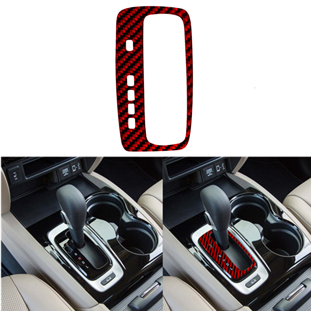 Red Carbon Fiber Gear Shift Inner Frame Trim for Honda Ridgeline 2017-2020 TypeB