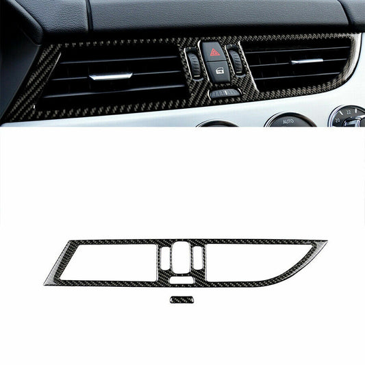 Carbon Fiber Console Air Vent Outlet Cover Trim Fit for BMW Z4 E89 2009-15