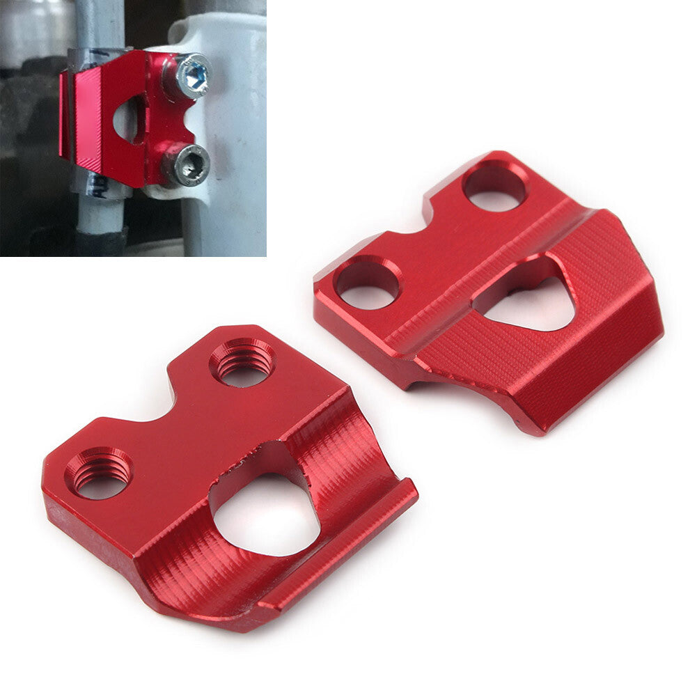 Red Brake Line Hose Clamp Holder Fit for Honda XR400 CRM250AR CRF450R CRF250F