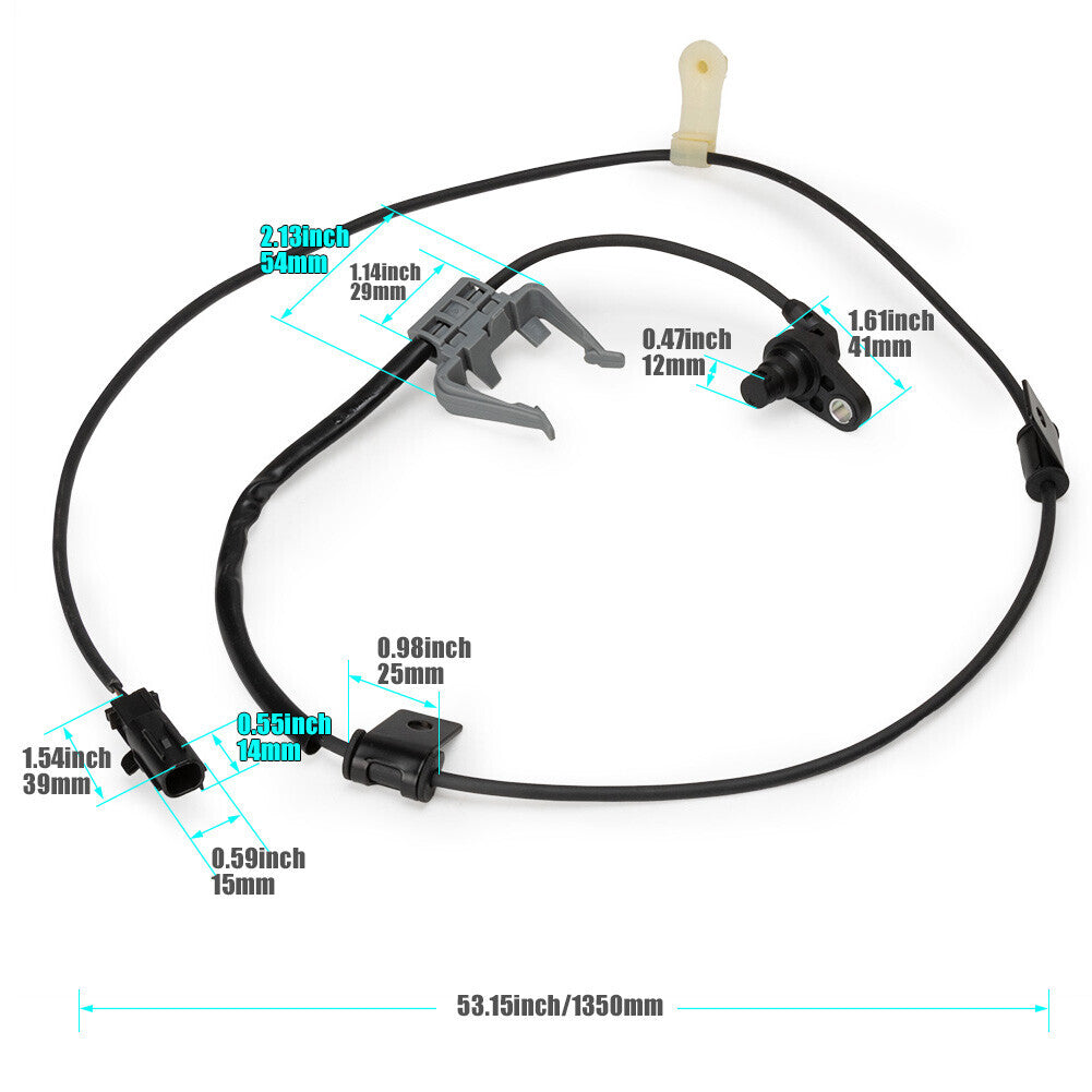 Front Right ABS Wheel Speed Sensor for Toyota for Sienna 89542-08050 L4 2.7L V6 3.5L