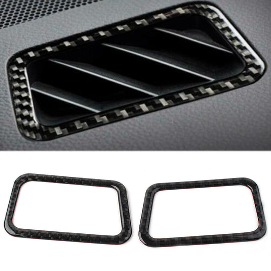 Carbon Fiber Dashboard Air Outlets Vent Cover Trim for Subaru Forester 2013-2018