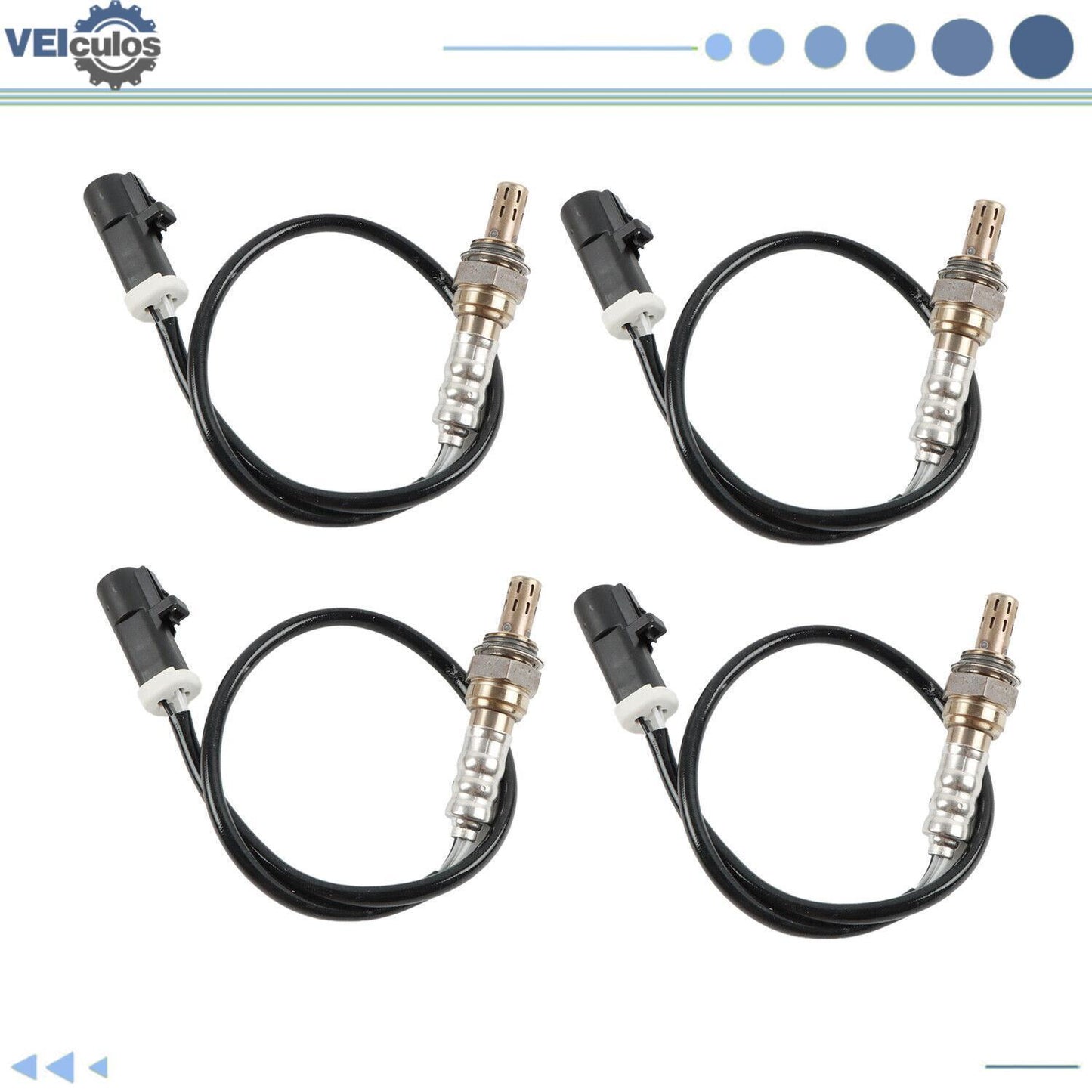 4Pcs Oxygen O2 Sensor For 2000-2001 for Ford F-150 XL XLT 4.2L 4.6L V6 V8 OS2650