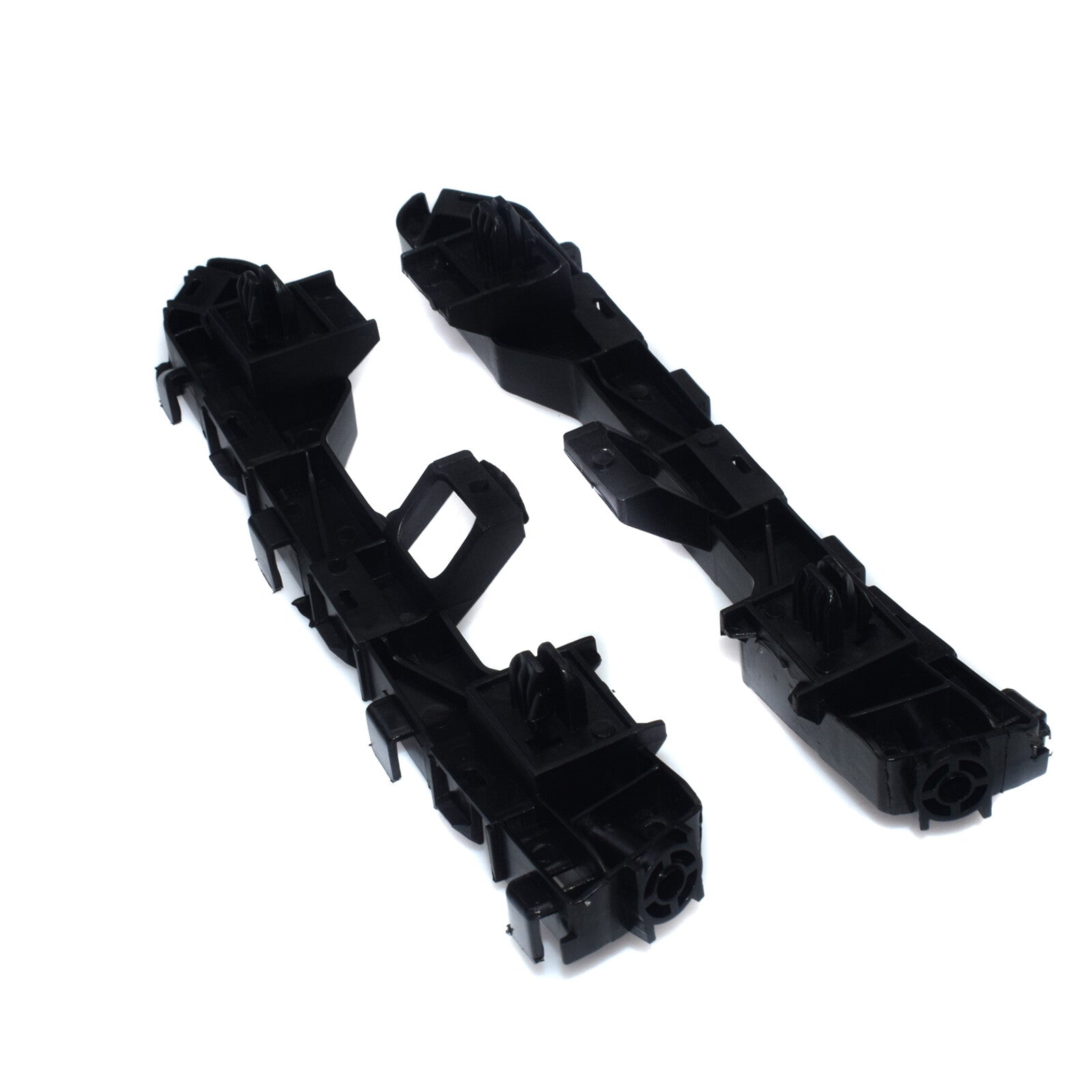 A pair of front left and right bumper brackets suitable for Honda Accord 2013-2017 2.0L, 2.4L, and 3.5L models.