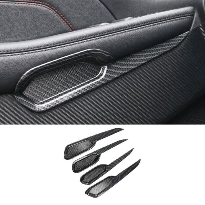 ABS Interior Door Armrest for Ford Explorer 16-2019 Carbon Fiber Cover Trim 4X